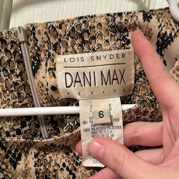 Vintage Lois Snyder Dani Max snakeskin sleeveless top - Picture 4 of 6